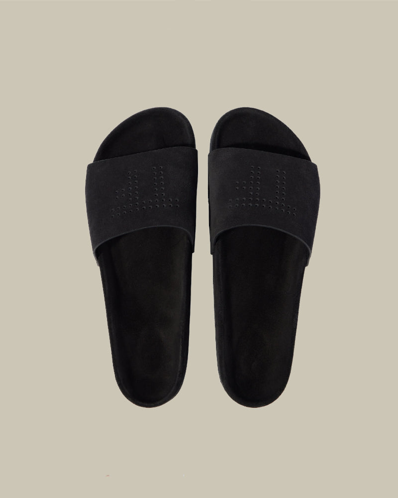 Black Suede Wicklow Slider