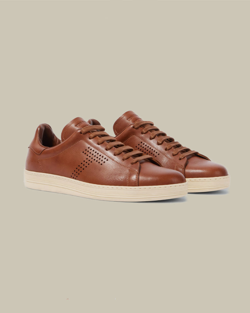 Brown Soft Leather Warwick Sneaker