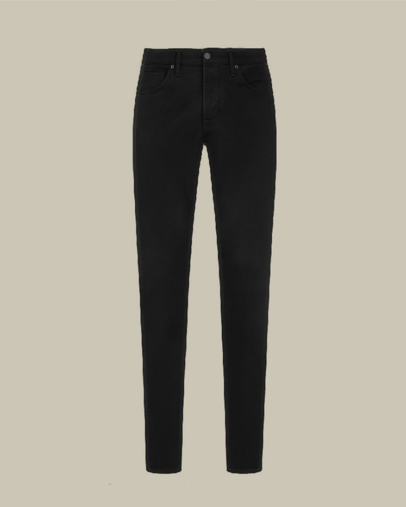 Black Stretch Twill Slim Fit Denim