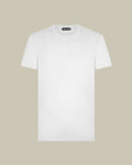 White Cotton & Silk T Shirt