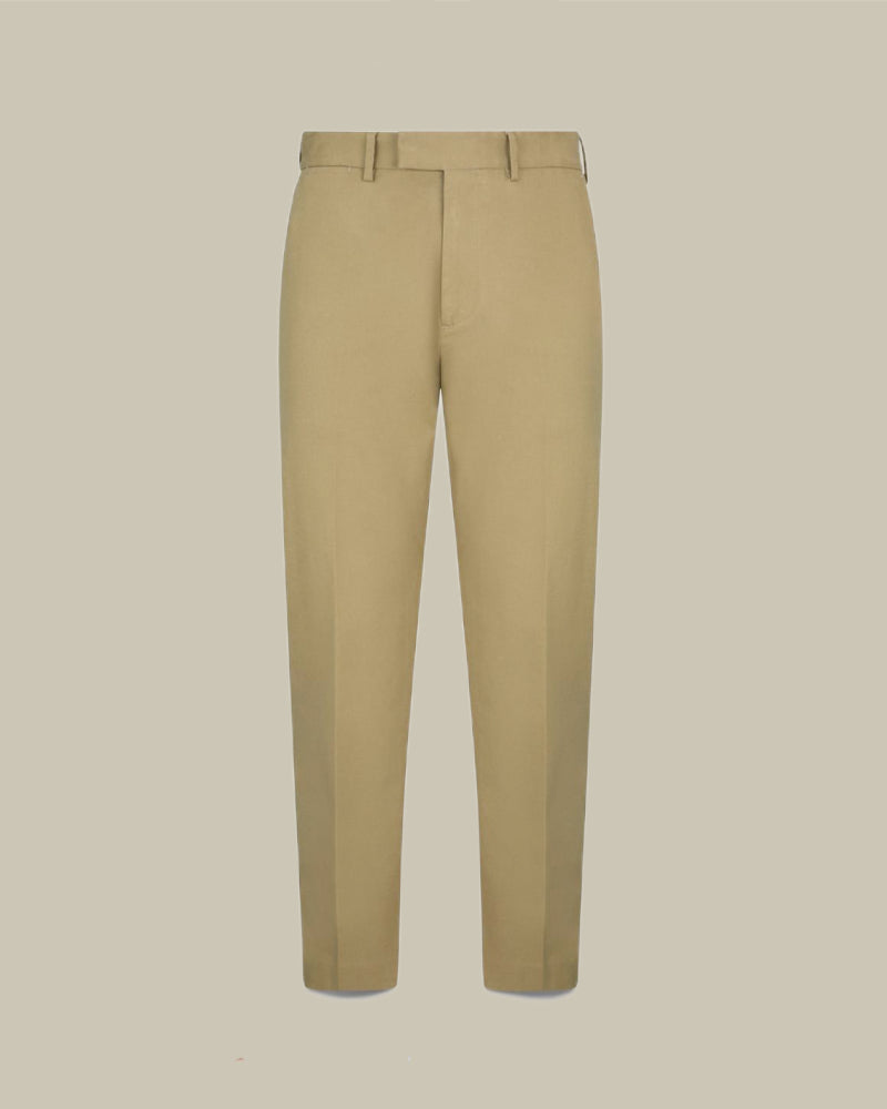 Dark Champagne Stretch Cotton Chino