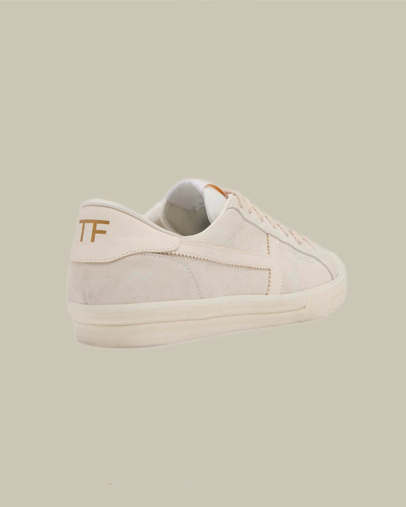 White & Beige Suede Jarvis Sneaker