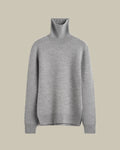 Grey High Neck Double Knit
