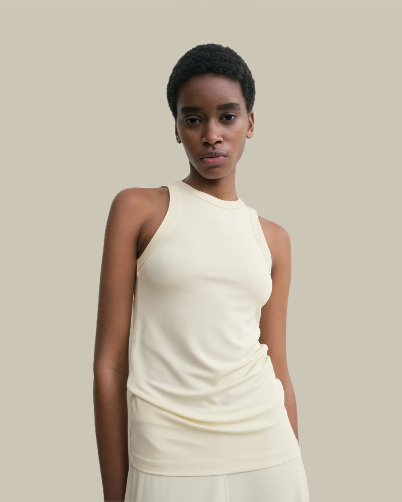 Fluid Jersey Tank Ecru