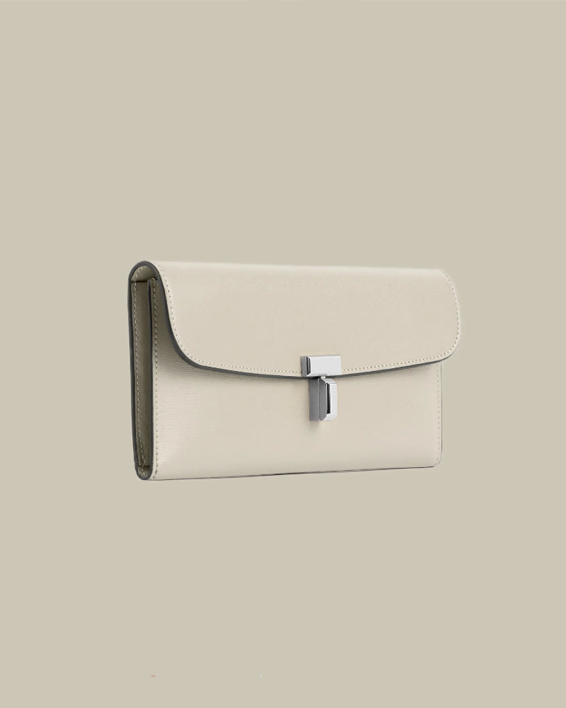 T-Lock Leather Wallet Fawn