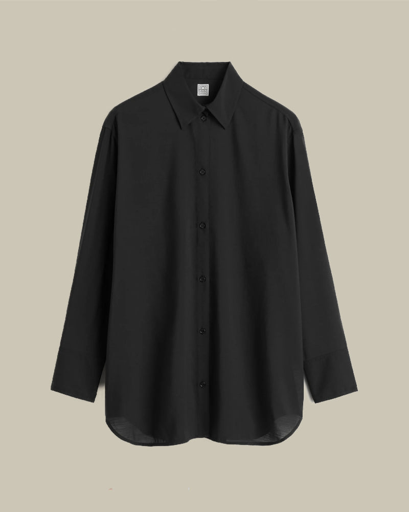 Relaxed Voile Shirt Black