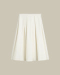 Wool Silk Twinflower Skirt Macadamia