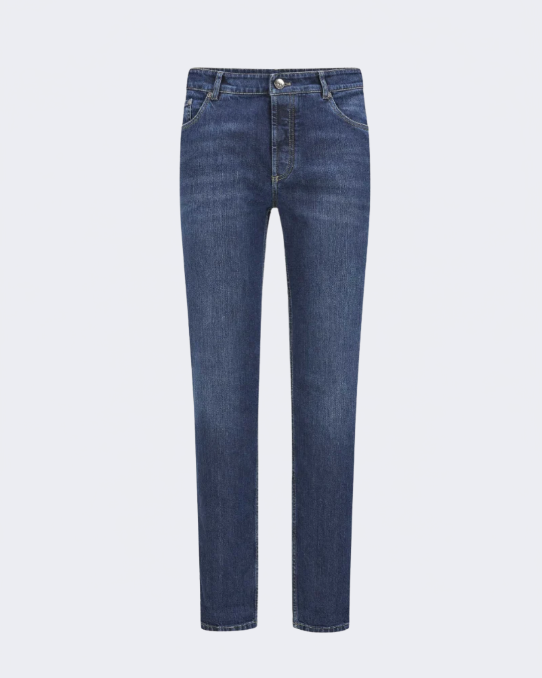 Traditional Fit 5 Pocket Tapered Denim Jeans