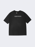 Black Vera Wang Logo Loose Tee