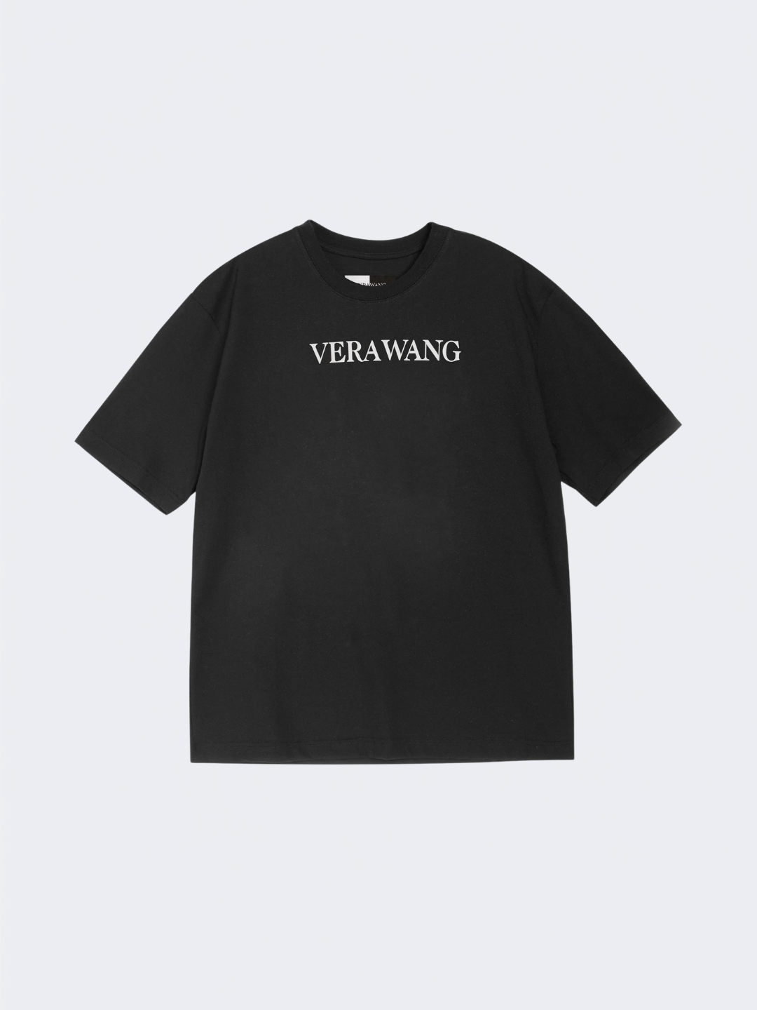 Black Vera Wang Logo Loose Tee