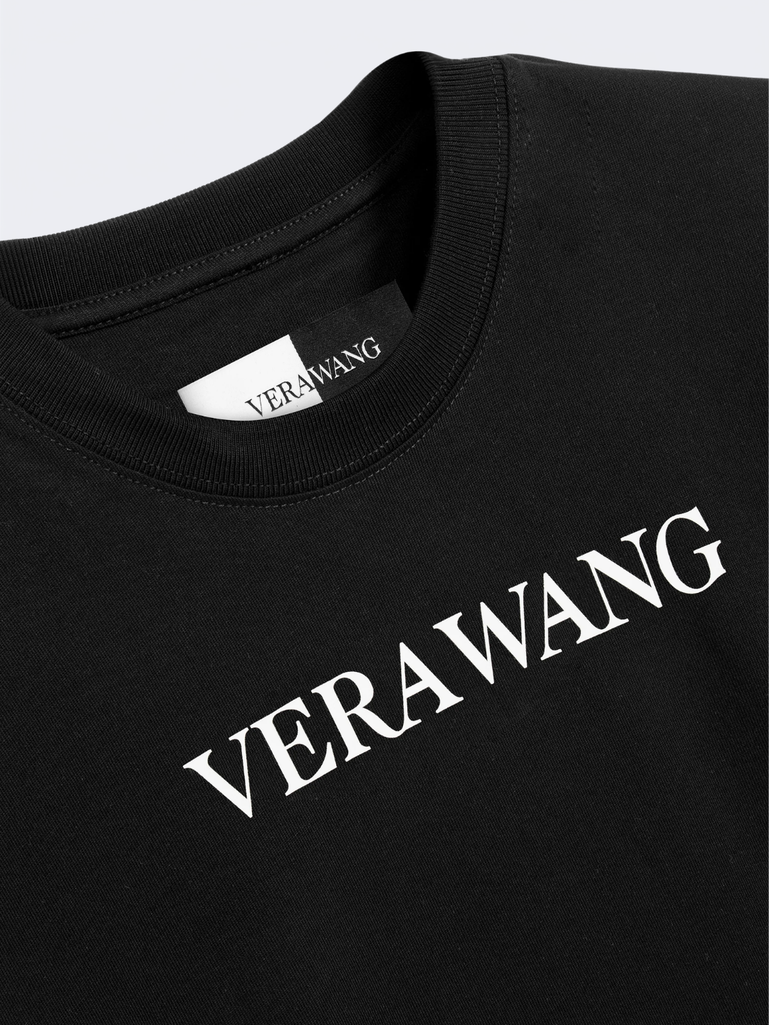Black Vera Wang Logo Loose Tee