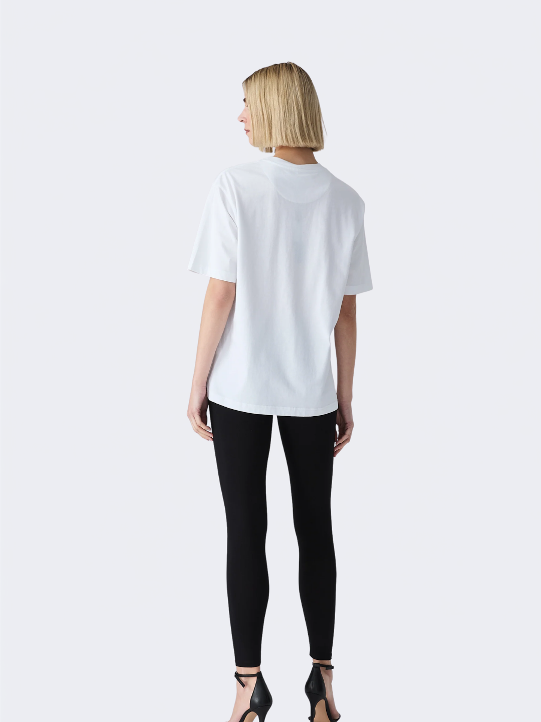 White Vera Wang Logo Loose Tee