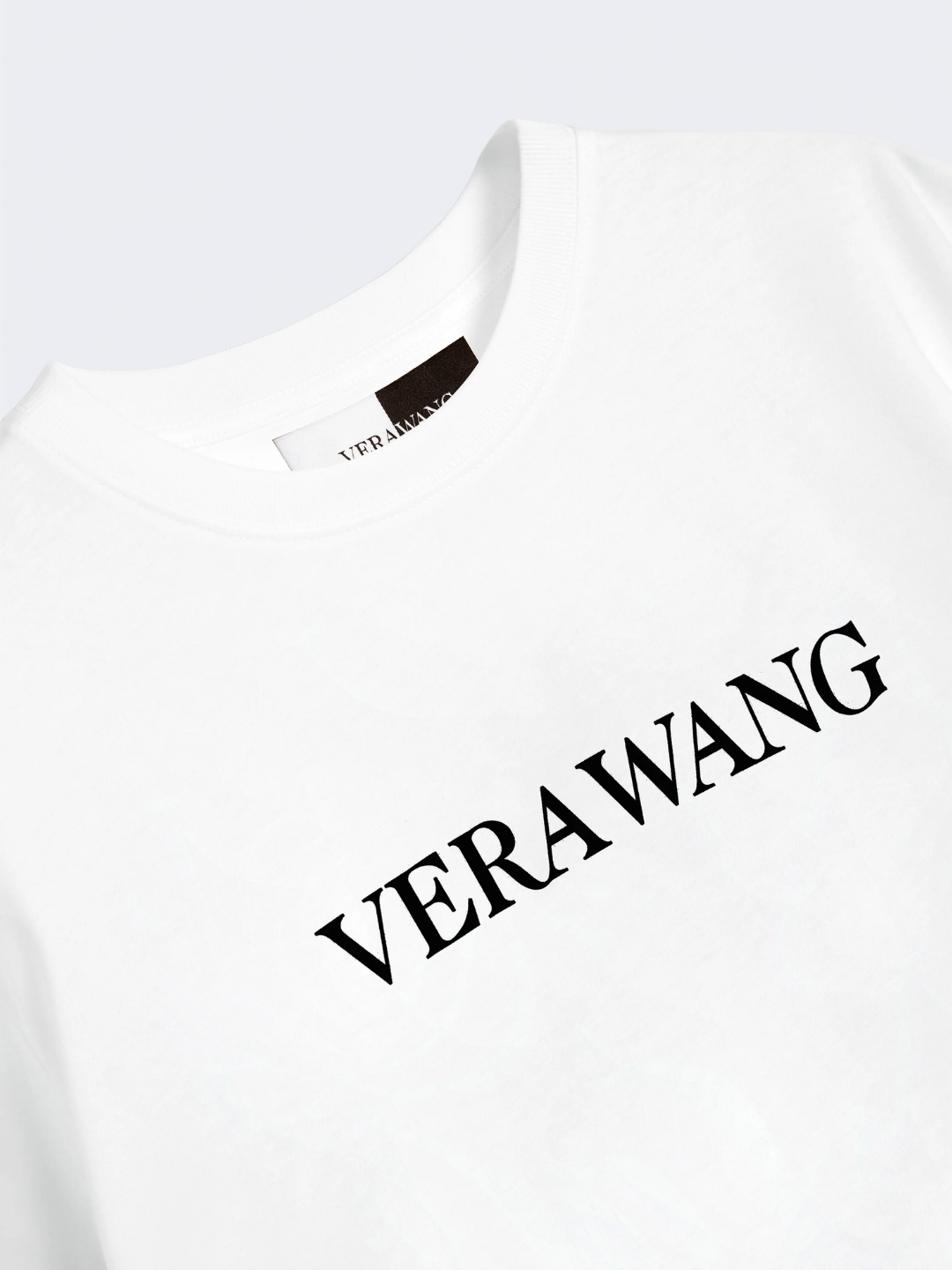 White Vera Wang Logo Loose Tee