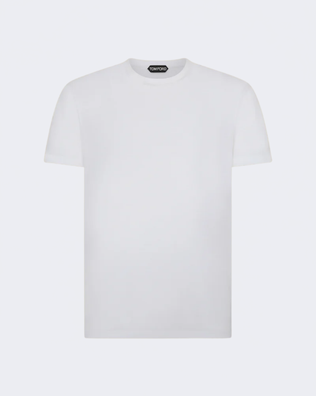 White Cotton Lyocell T Shirt