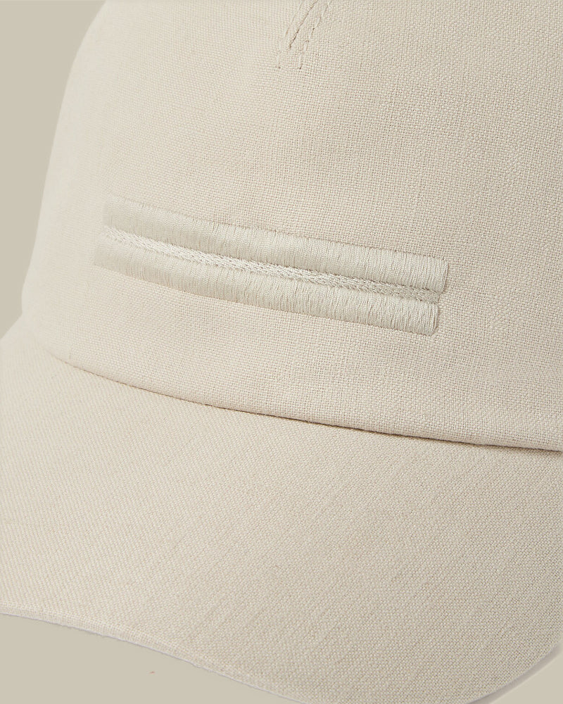 Ivory Oasi Lino Baseball Cap