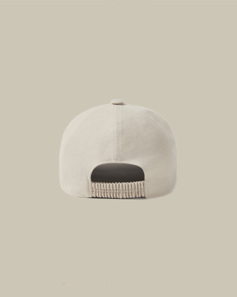 Ivory Oasi Lino Baseball Cap
