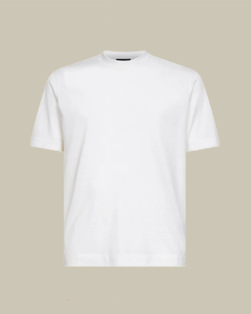 Off White Leggerissimo Ribbed Collar T Shirt