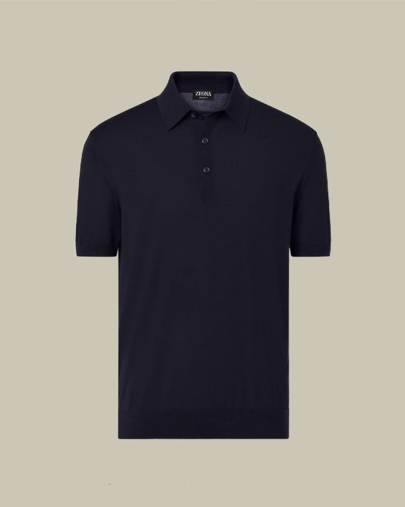 15milmil15 Navy Wool Polo