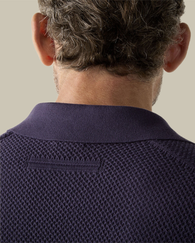 Dark Indigo Blue Premium Cotton Polo Shirt