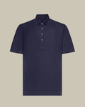 Leggerissimo Navy Cotton & Silk Polo