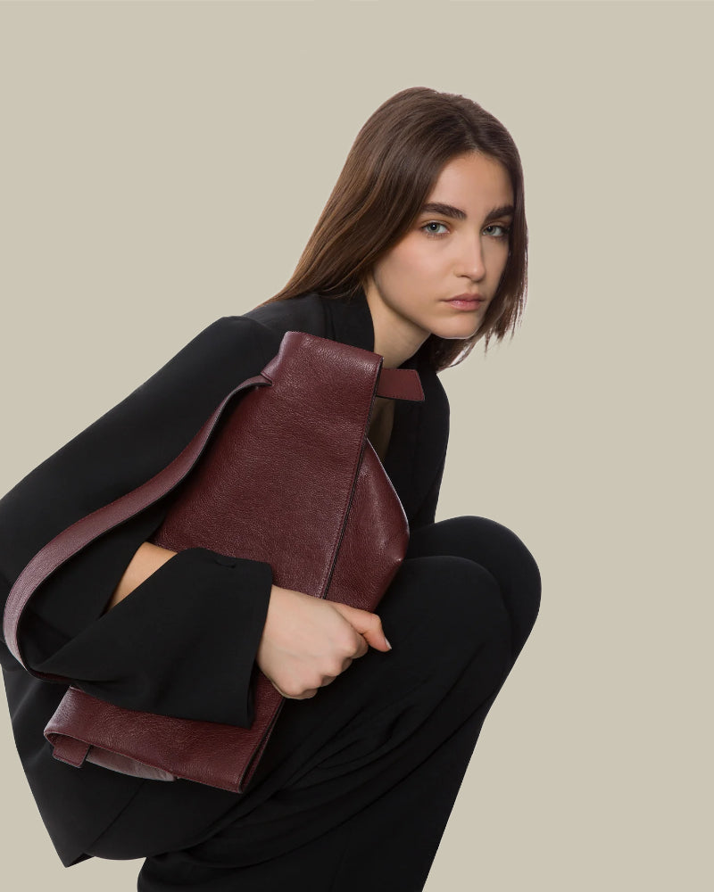 Vegetable Tanned Goat Leather Clutch