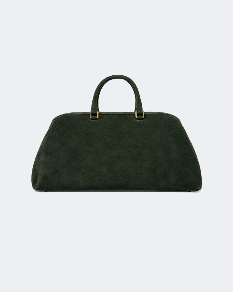 Suede Gladstone bag