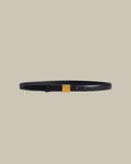 Black Nappa Plonge' Belt