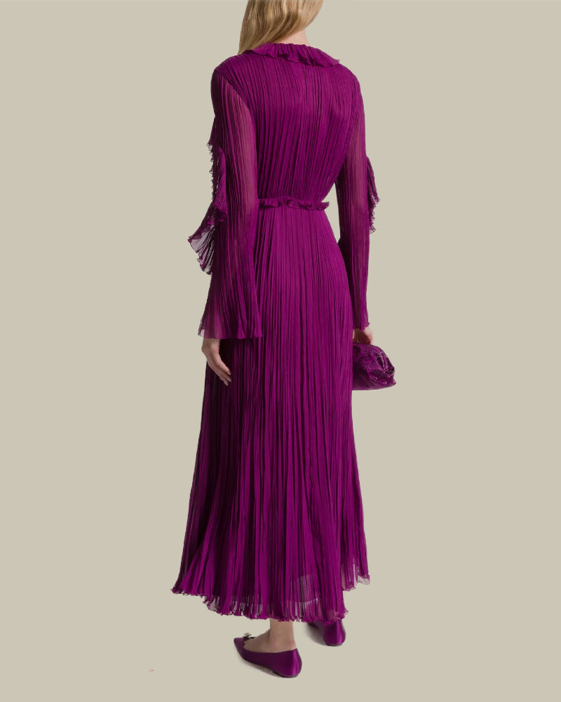 Silk Creponne Evening Dress