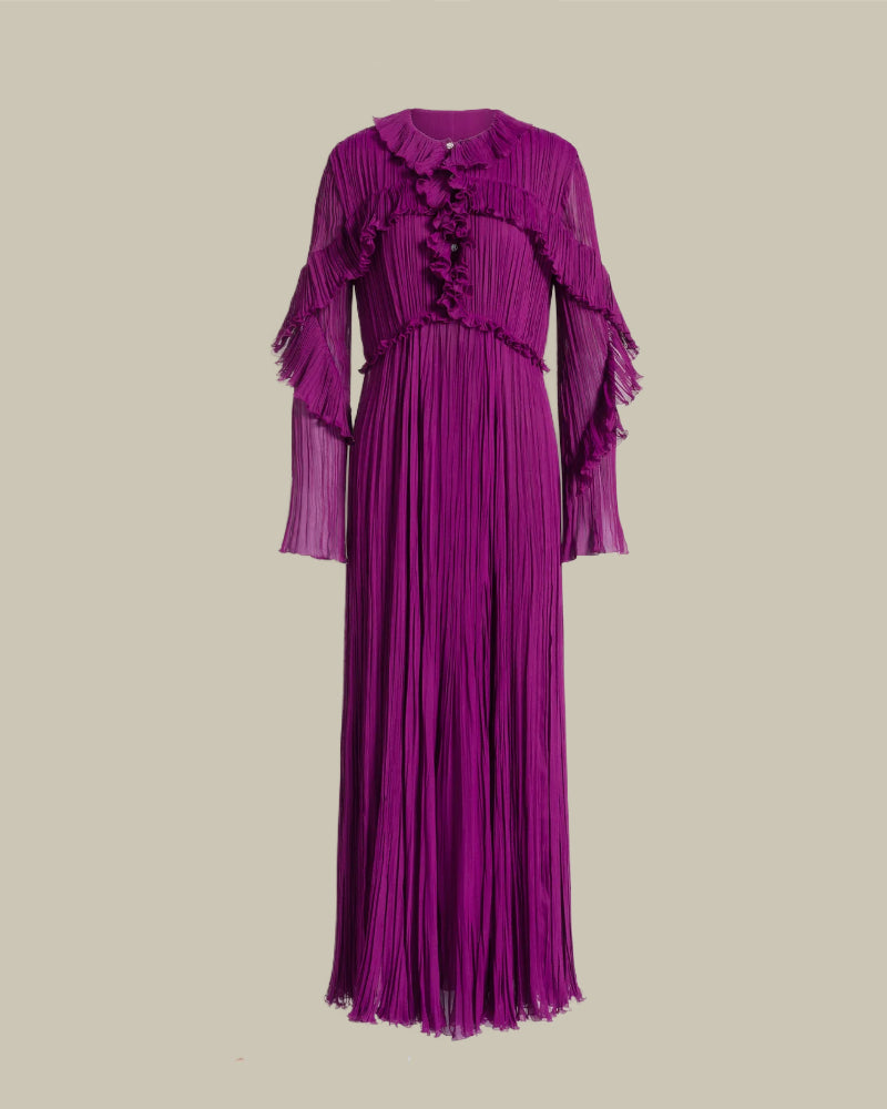 Silk Creponne Evening Dress