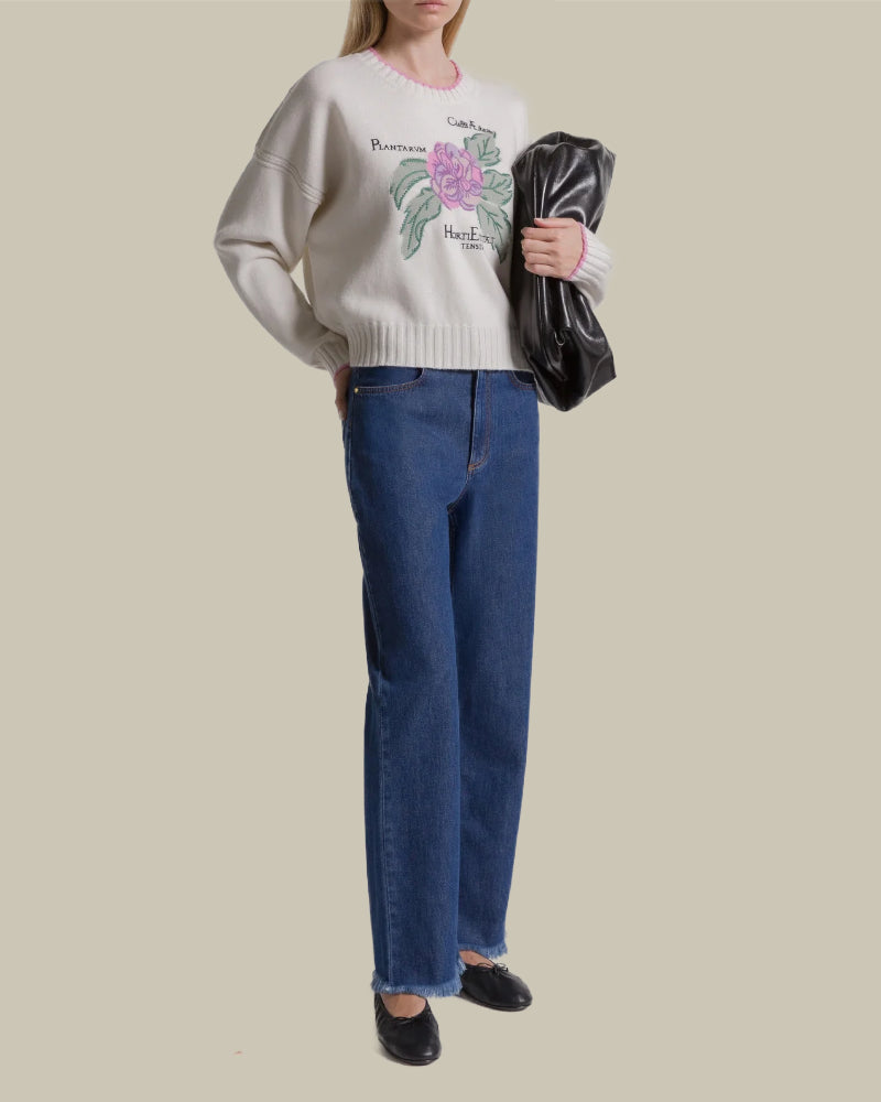 Herbarium Embroidered Cashmere Jumper