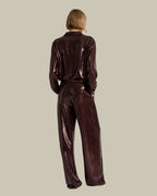 Sparkling Night Wide Leg Sequined Trousers