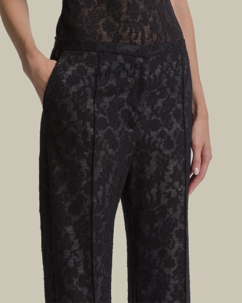 Wool Lace Trouser
