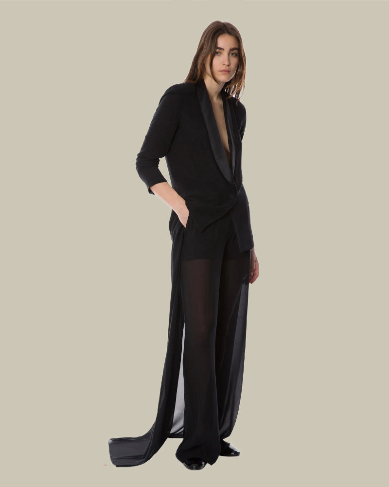 Black Georgette Trousers