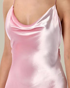 Pink Velvet Slip Dress