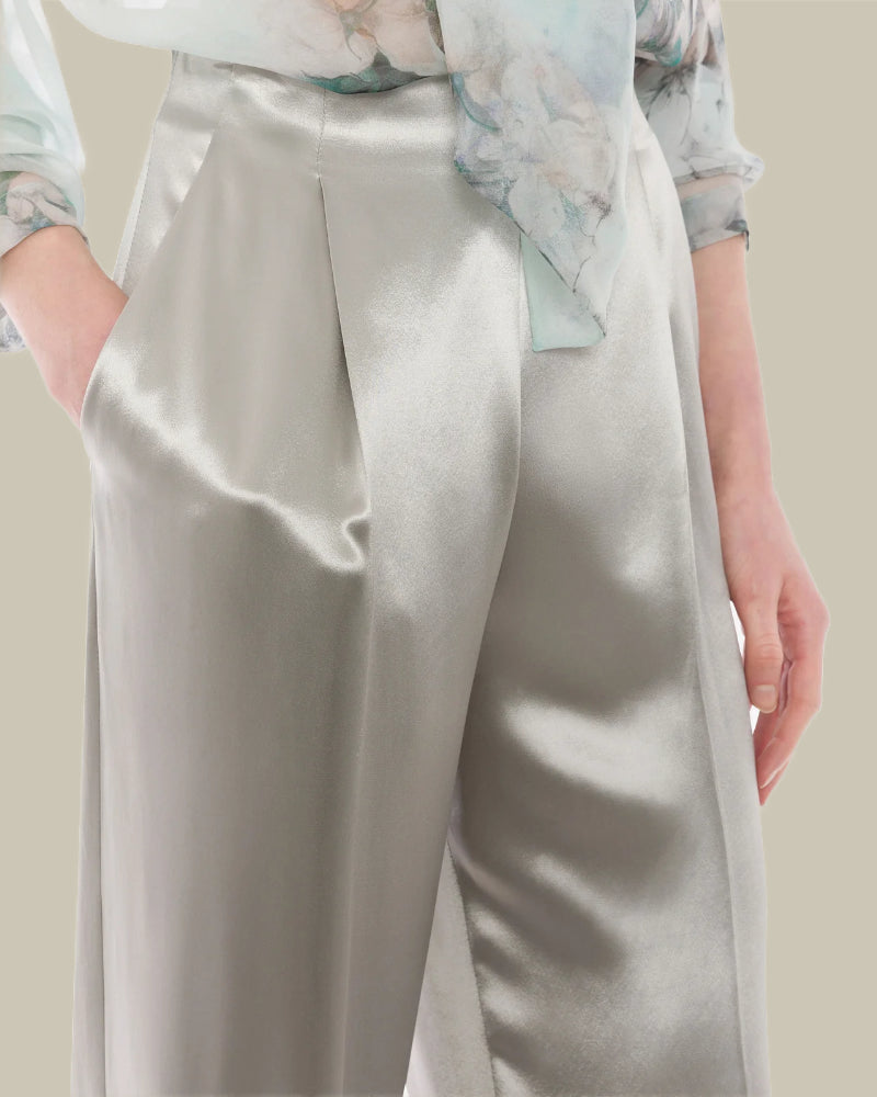 Ice Glossy Satin Trouser