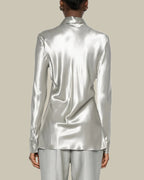 Ice Satin Buttoned Shirt