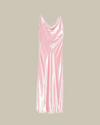 Pink Velvet Slip Dress