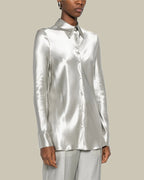 Ice Satin Buttoned Shirt