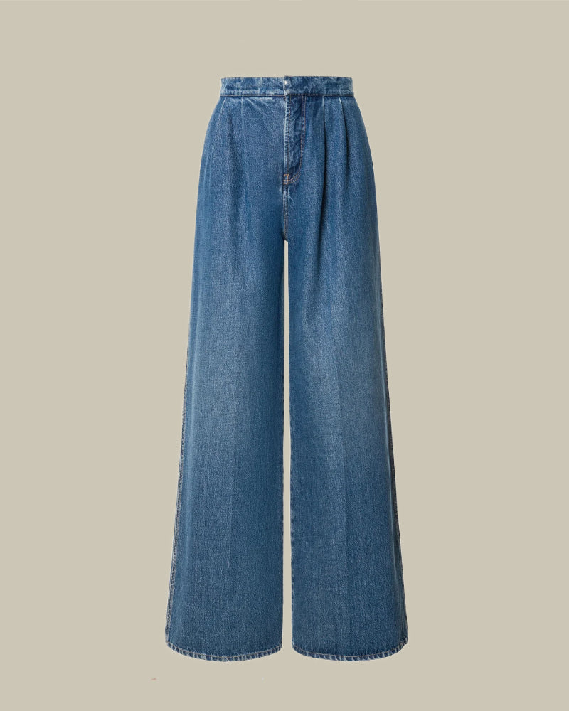 Wide Leg Denim Jeans