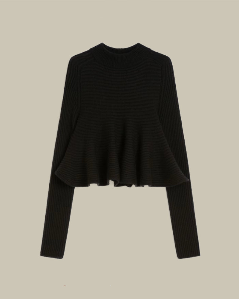 Astice Black Babydoll Sweater