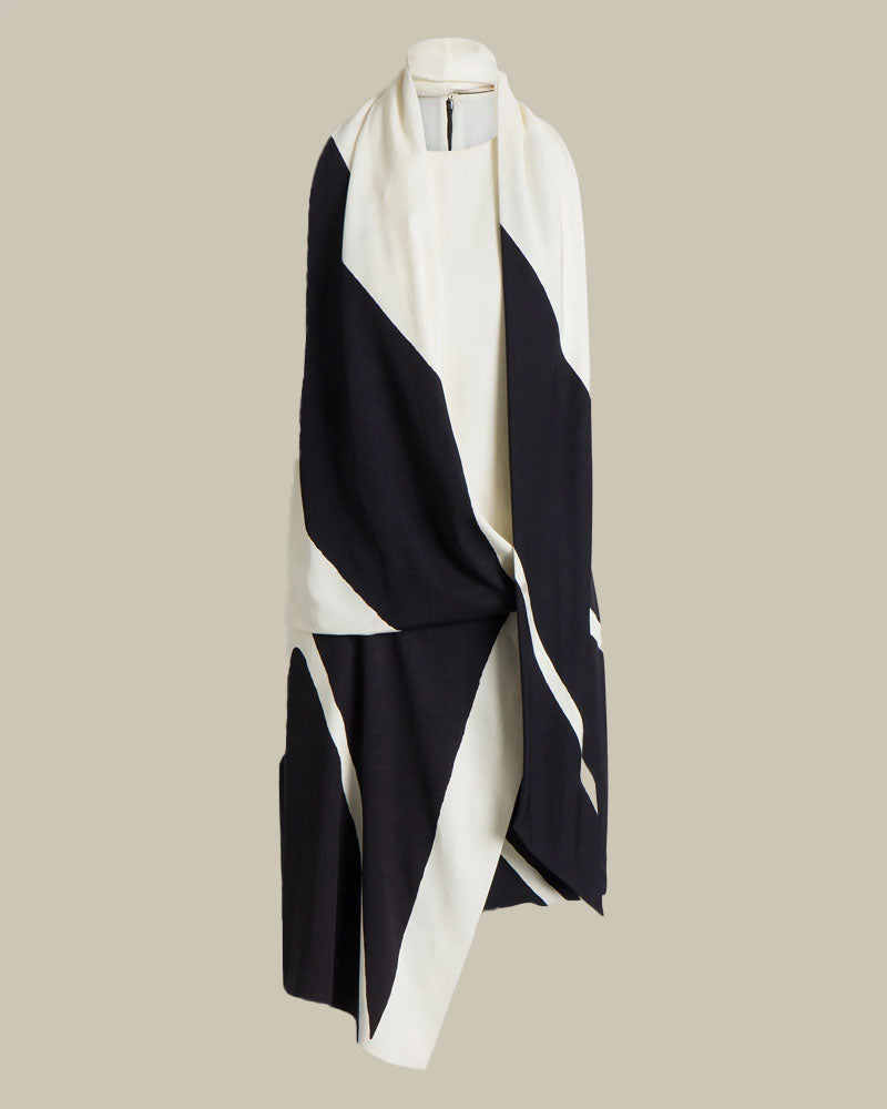 Panelled Asymmetric Dress