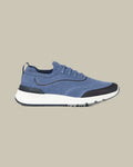Denim Blue Techno Cotton Knit Runner