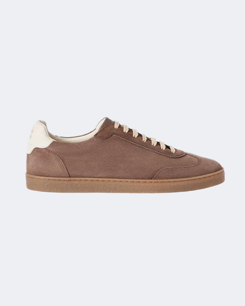 Brown Suede Gumsole Sneakers