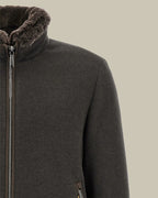BELLATI Brown Wool Shearling Blouson