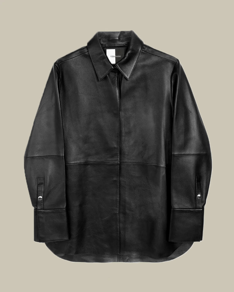 Lago Short Leather Shirt Jacket