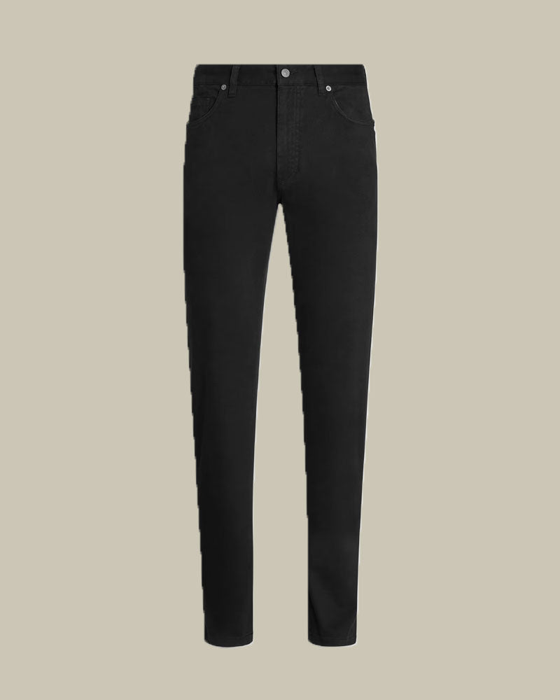 Black Stretch Cotton Roccia Jeans