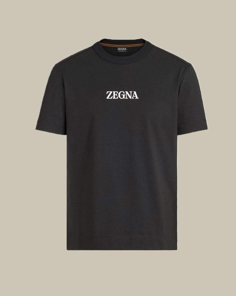 Premium Cotton Logo T Shirt Black