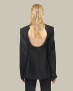 Pink Circle Back Cutout Jacket