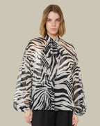 Printed Silk Chiffon Blouse