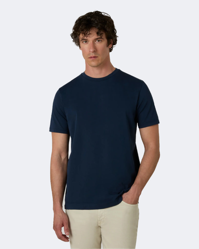 Navy Fine Cotton T Shirt